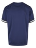 Urban Classics Urban Classics Herren Oversized Stripes Mesh Tee in darkblue