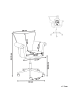 Beliani Bürostuhl VELENCIA in Braun/Gold - (W) 64 x (H) 85 x (L) 60 cm