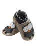 Bemesu Baby Krabbelschuhe aus Leder, weiche Lauflernschuhe mit rutschfester Sohle 