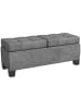 HOMCOM Sitzbank-116L x 41B x 47H cm-Grau