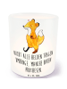 Mr. & Mrs. Panda Windlicht Fuchs Beinprothese mit Spruch in Transparent
