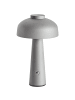 Beliani Tischleuchten AGUSAN in Grau/Weiß/Schwarz - (W) 14 x (H) 25 x (L) 14 cm