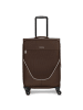 Stratic taska 4-Rollen Trolley M 65 cm mit Dehnfalte in coffee