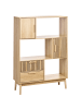 Beliani Bücherregal LYNWOOD in Braun - (W) 100 x (H) 140 x (L) 35 cm