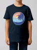 wat? Apparel T-Shirt Sunset Rainbow in Dunkelblau