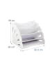relaxdays Dokumentenablage in Weiß - (B)32,5 x (H)28 x (T)28 cm