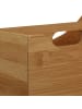 relaxdays Schreibtischorganizer in Natur - (B)25 x (H)12 x (T)18 cm