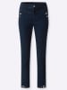 creation L Baumwoll-Lyocell-Jeans in dark blue