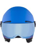 Alpina Skihelm mit Visier in blau