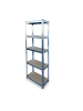 relaxdays Schwerlastregal in Silber - (B)60 x (H)180 x (T)30 cm
