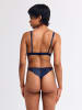 Erlich Textil  String FLUID LACE STRING in mitternachtblau