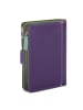 MYWALIT Medium Snap Wallet Geldbörse Leder 13 cm in orchid