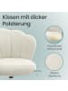 SONGMICS Bürostuhl Laela in Weiß - (B)64 x (H)(79-89) x (T)64 cm