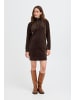 Oxmo Sweatkleid OXEBBA HALFZIP DRESS in braun