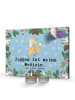 Mr. & Mrs. Panda Adventskalender Fuchs Joggen mit Spruch in Eisblau
