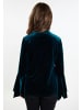Usha Damen Samtshirt in Petrol