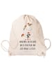 Mr. & Mrs. Panda Rucksackbeutel Einhorn Traurig mit Spruch in Creme