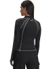 Under Armour Longsleeve "ColdGear Textured 1/2 Zip" in Schwarz