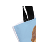 Mr. & Mrs. Panda Shopping Bag Schildkröte MHerzieren mit Spruch in Blau Pastell