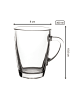 VAN WELL 6er Set Kaffeebecher Teebecher Nordic 300 ml transparent in transparent