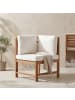 home24 Diningeckelement Bayton in Beige / Braun