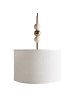 Beliani Pendelleuchten LOKY in Beige/Messing/Weiß - (W) 35 x (H) 203 x (L) 35 cm