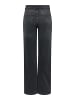ONLY Jeans mit weitem Bein in Washed Black