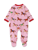 Toby Tiger Strampler mit Pferde Print in rosa