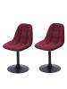 MCW 2er-Set Esszimmerstuhl A60, Bordeaux