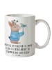 Mr. & Mrs. Panda Tasse Fische Flow Spaß mit Spruch in Weiß
