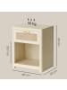VASAGLE Nachttisch Ellan in Beige - (B)48 x (H)60 x (T)38 cm