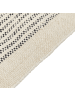 Beliani Geflochtener Teppich DIVARLI in Beige/Schwarz - (W) 140 x (H) 1.5 x (L) 200 cm