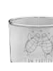 Mr. & Mrs. Panda Whiskey Glas Schildkröten Paar mit Spruch in Transparent