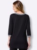 WITT WEIDEN Longshirt in schwarz-weiß
