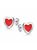 schmuck23 Silber-Ohrringe 925 Herz 0,7 cm x 0,8 cm