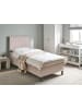 Beliani Doppelbett COUNTESS  in Beige/Braun - (W) 91 x (H) 114 x (L) 205 cm