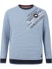 Jan Vanderstorm Sweatshirt IJAN in blau gestreift