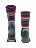 Burlington Socken Stripe in Marine