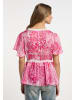 IZIA Damen Bluse in Pink Weiss