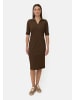 Camel Active Kleid aus Baumwollgemisch in Braun