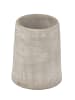 Wenko Zahnputzbecher VILLENA, Beton-Optik in Grau, (B) 7,4 x (H) 9,5 x (L) 7,4 cm