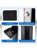 COSTWAY Solardusche 60L inkl. Abdeckung in Schwarz