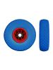 relaxdays 4x Sackkarrenrad "3.00-4" in Blau/ Rot