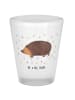 Mr. & Mrs. Panda Schnapsglas Igel Herzen ohne Spruch in Transparent