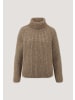 Hessnatur Strick Rollkragenpullover in naturcamelbraun