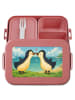 Mr. & Mrs. Panda Bento Box Pinguine Kuss Design ohne Spruch in Rot Pastell