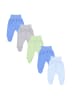 TupTam Baby Strampelhose mit Fuß 5er Pack in blau/grau