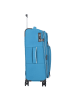 D&N Travel Line 9204 4 Rollen Trolley M 66 cm mit Dehnfalte in blau
