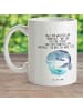 Mr. & Mrs. Panda Becher Walfisch Thunfisch mit Spruch in Weiß