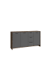 byLiving Sideboard Ben in Old Wood / Anthrazit - (B) 153 x (H) 83 x (T) 35 cm